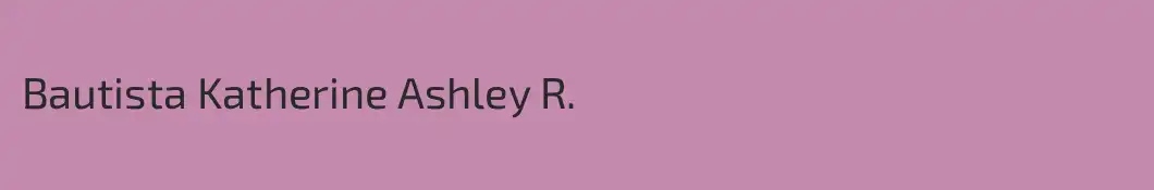 Bautista Katherine Ashley R.